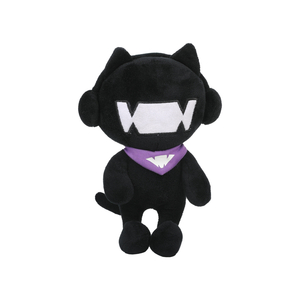 Black Headset Cat Plush Toy
