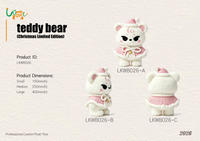 LKWB026 Christmas Pink Gown Teddy Bear Plush Series