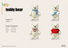 LKWB022 White bear with Scarf Series