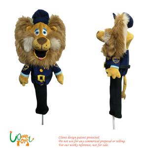 Custom Police Lion Mascot Golf Headcover