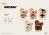 LKWB007 Round Chubby Big Ear Teddy Bear Series