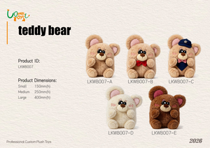 LKWB007 Round Chubby Big Ear Teddy Bear Series