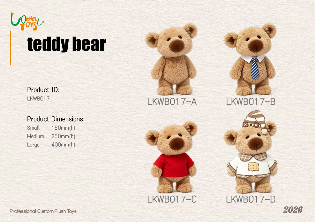 LKWB017 Classic Dress-Up Teddy Bear Plush Series
