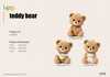 LKWB006 Curly Fluffy Teddy Bear Custom Plush Collection
