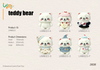 LKWB023 Dress-Up White Bear Plush Series