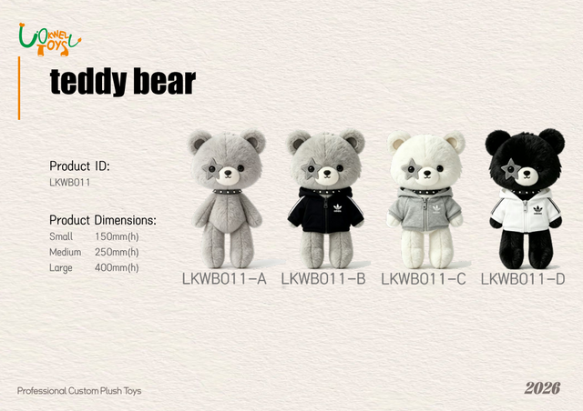LKWB011 Cool Star Eye Teddy Bear