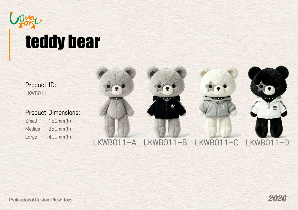 LKWB011 Cool Star Eye Teddy Bear