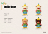 LKWB021 Clown Teddy Bear Plush Series