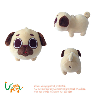 Kawaii Pug Plush Dog