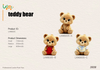 LKWB005 Custom Big Eye Sitting Teddy Bear Plush