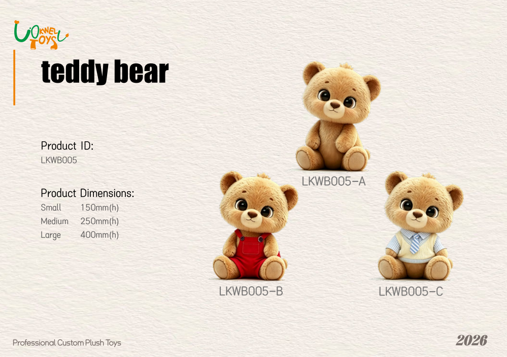 LKWB005 Custom Big Eye Sitting Teddy Bear Plush